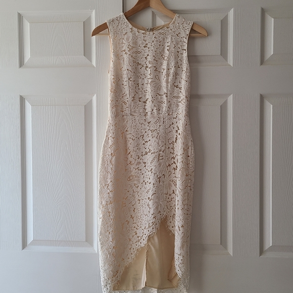 DO+BE Dresses & Skirts - Off white cream lace sleevless midi dress
